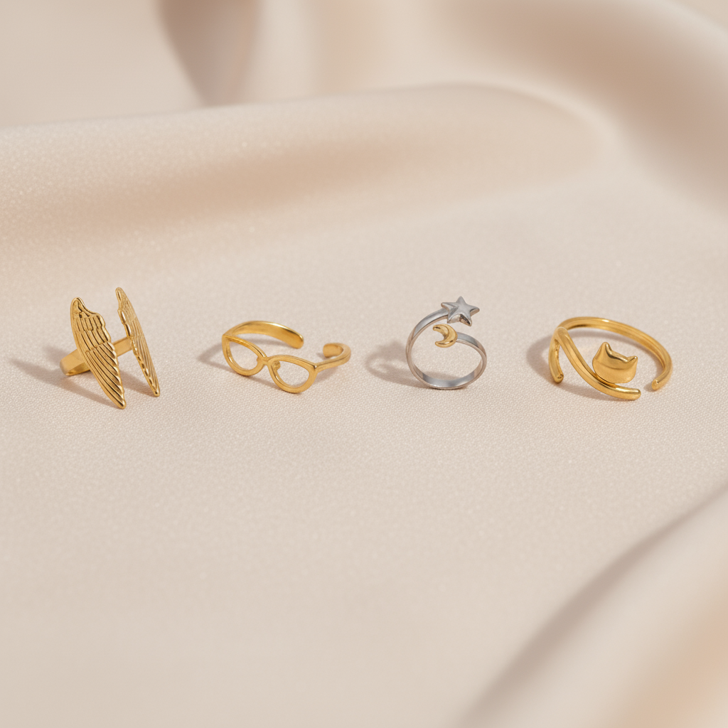 LYNX 18K Winter Ring Set